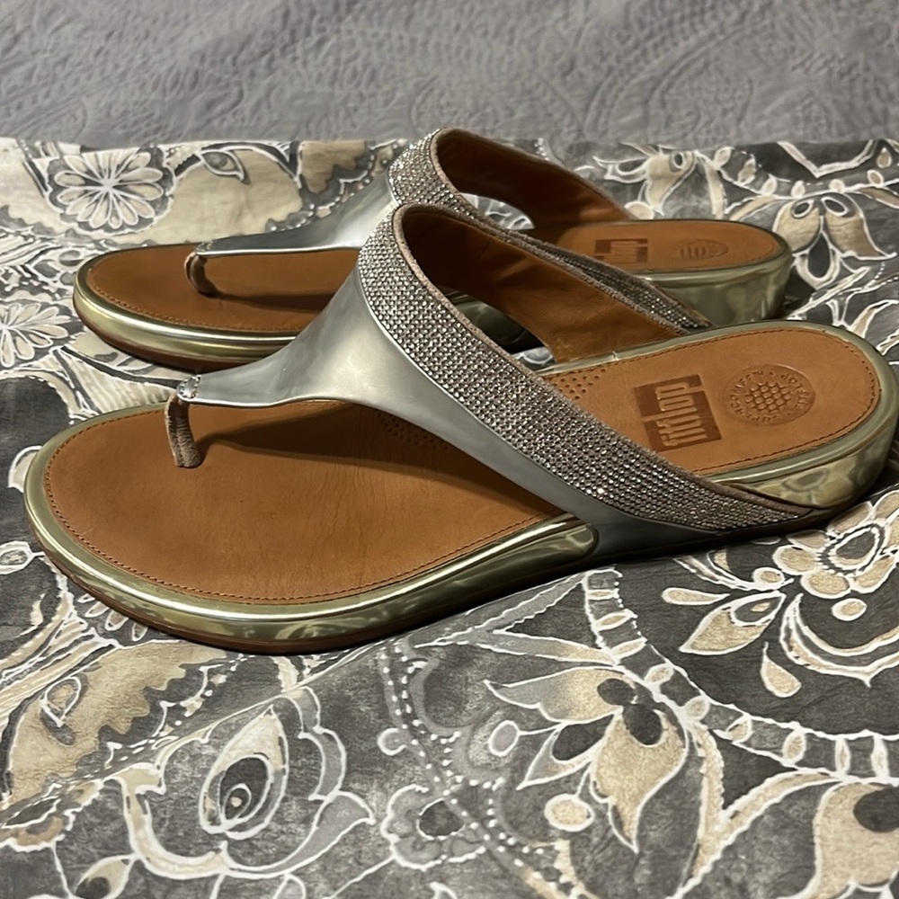 Fitflops -Gracie crystal - metallic two tone- size 10
